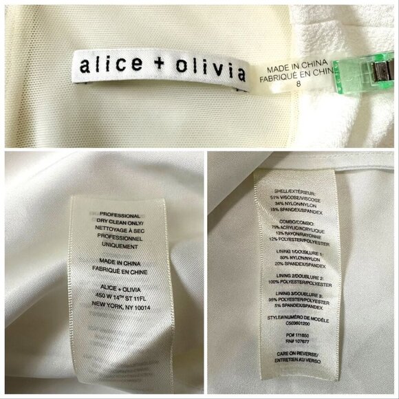 Alice + Olivia, Emerson dress, bouclé dress, cocktail dress, A-line, party dress - Picture 5 of 16